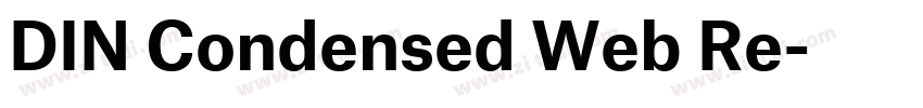 DIN Condensed Web Re字体转换